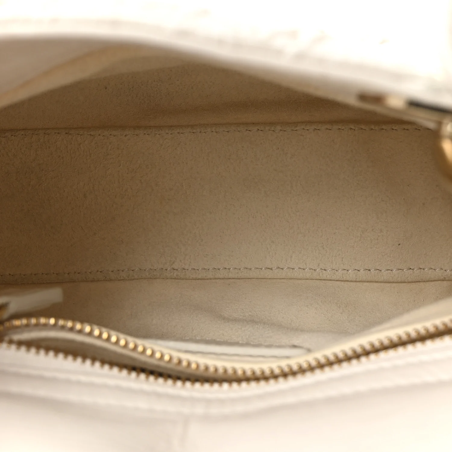 Lambskin Gathered Mini Lady Dior White - Top Club