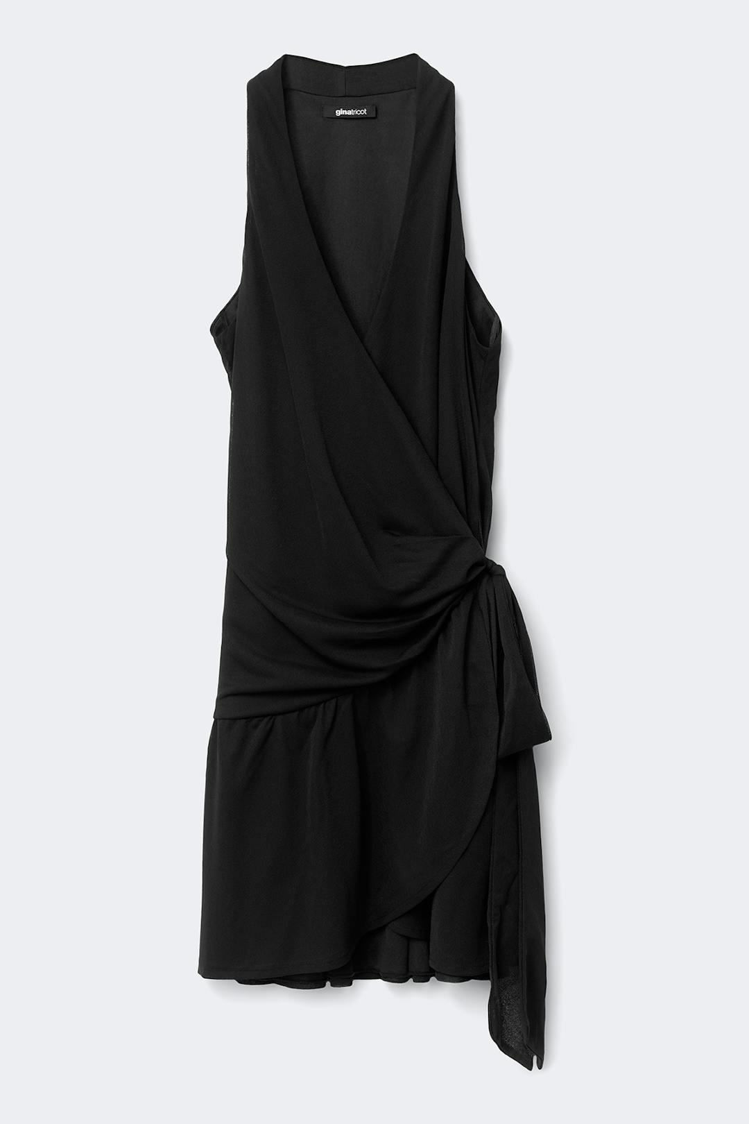 Gina Tricot sheer wrap dress