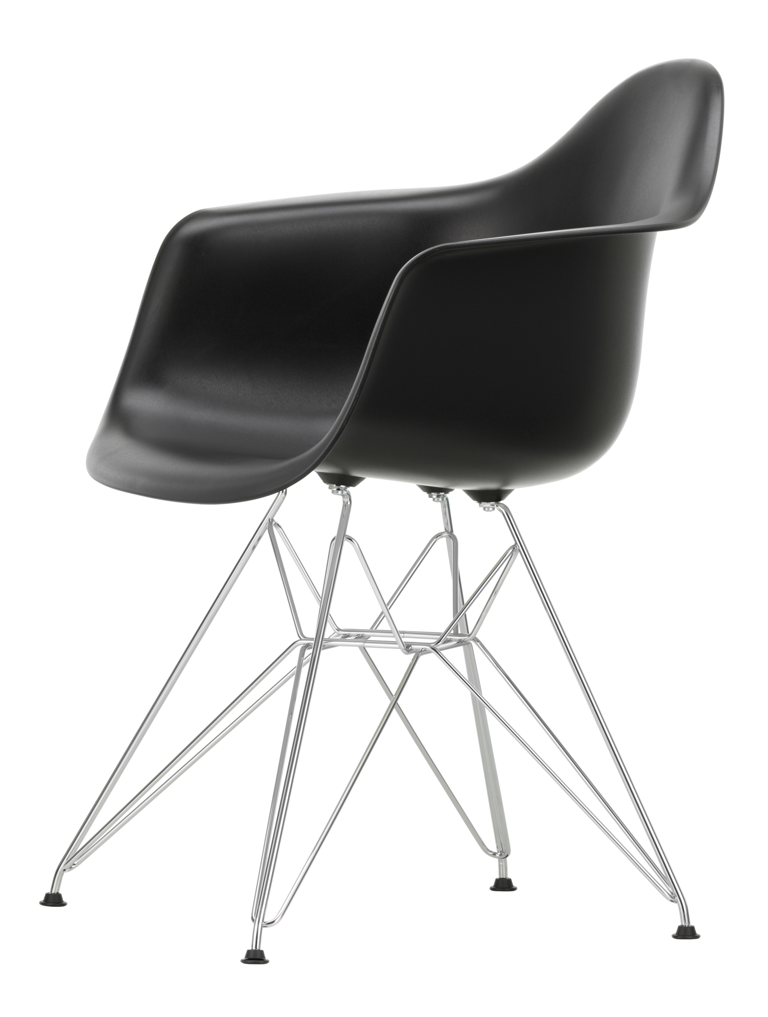 Eetkamerstoel DAR chroom onderstel deep black