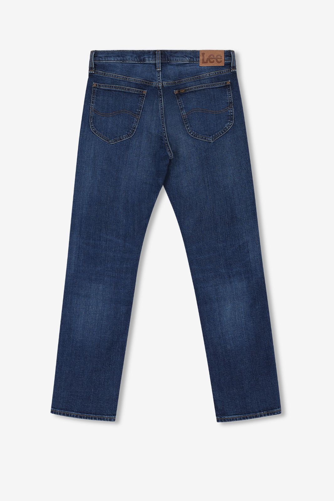 LEE blauwe mid-rise straight fit jeans