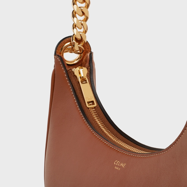 MEDIUM AVA CHAIN IN SMOOTH CALFSKIN TAN - Top Club