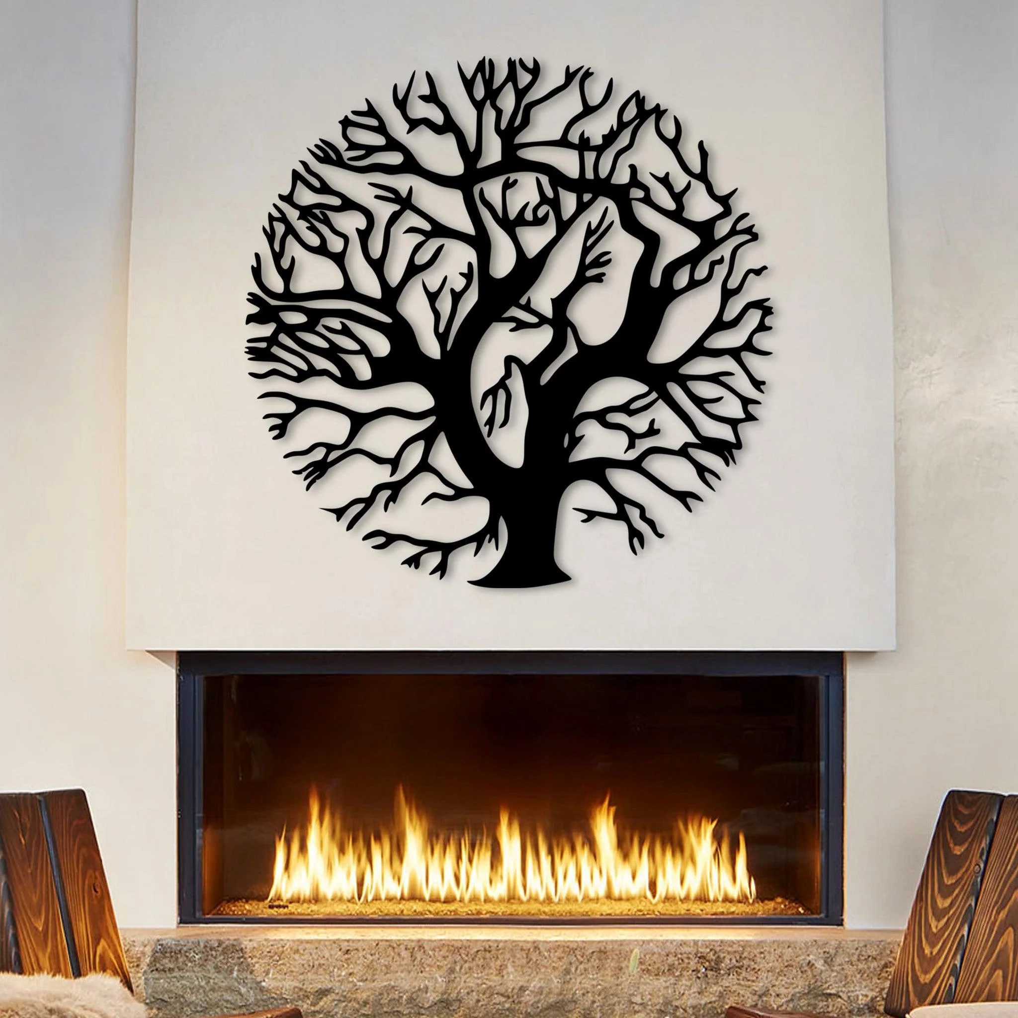 Round Tree Metal Wall Decor - Alvarez Pro Painting LLC