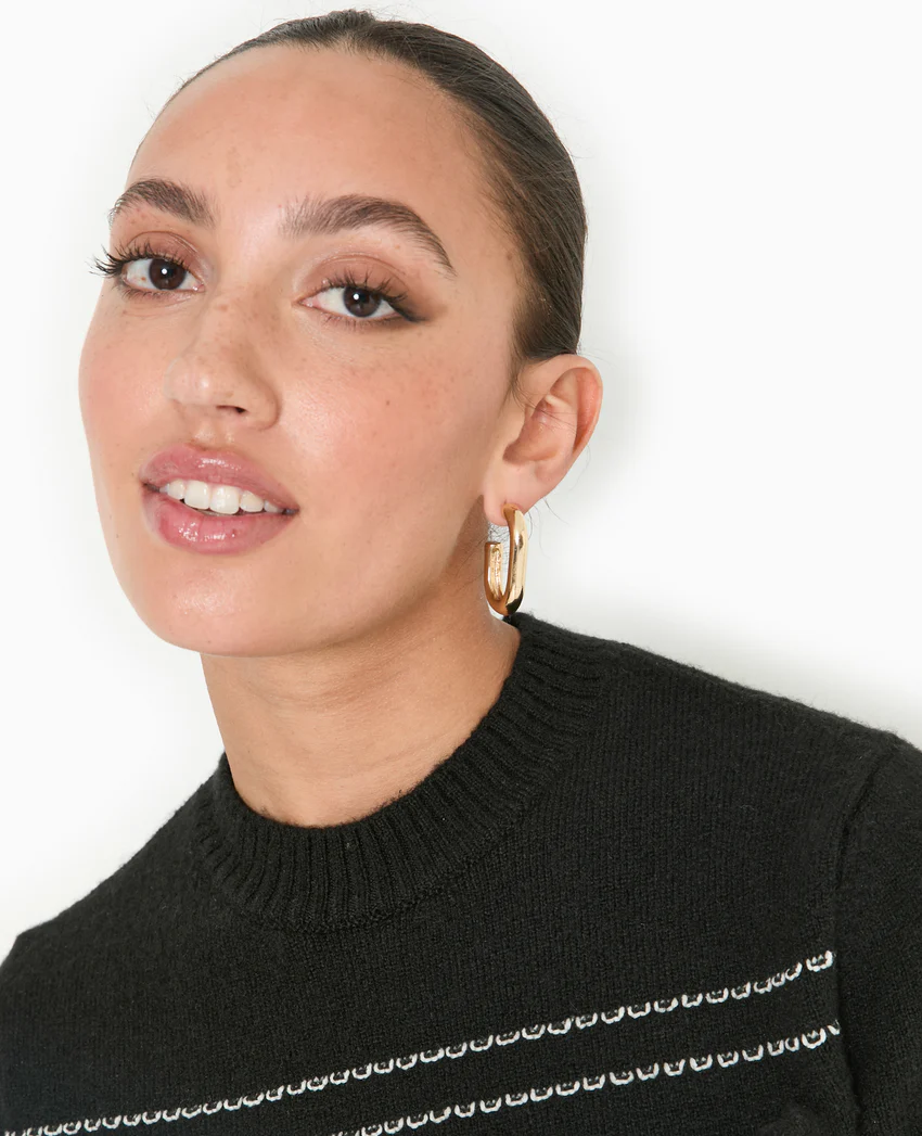 Pimkie Robe courte en maille avec détails contrastés