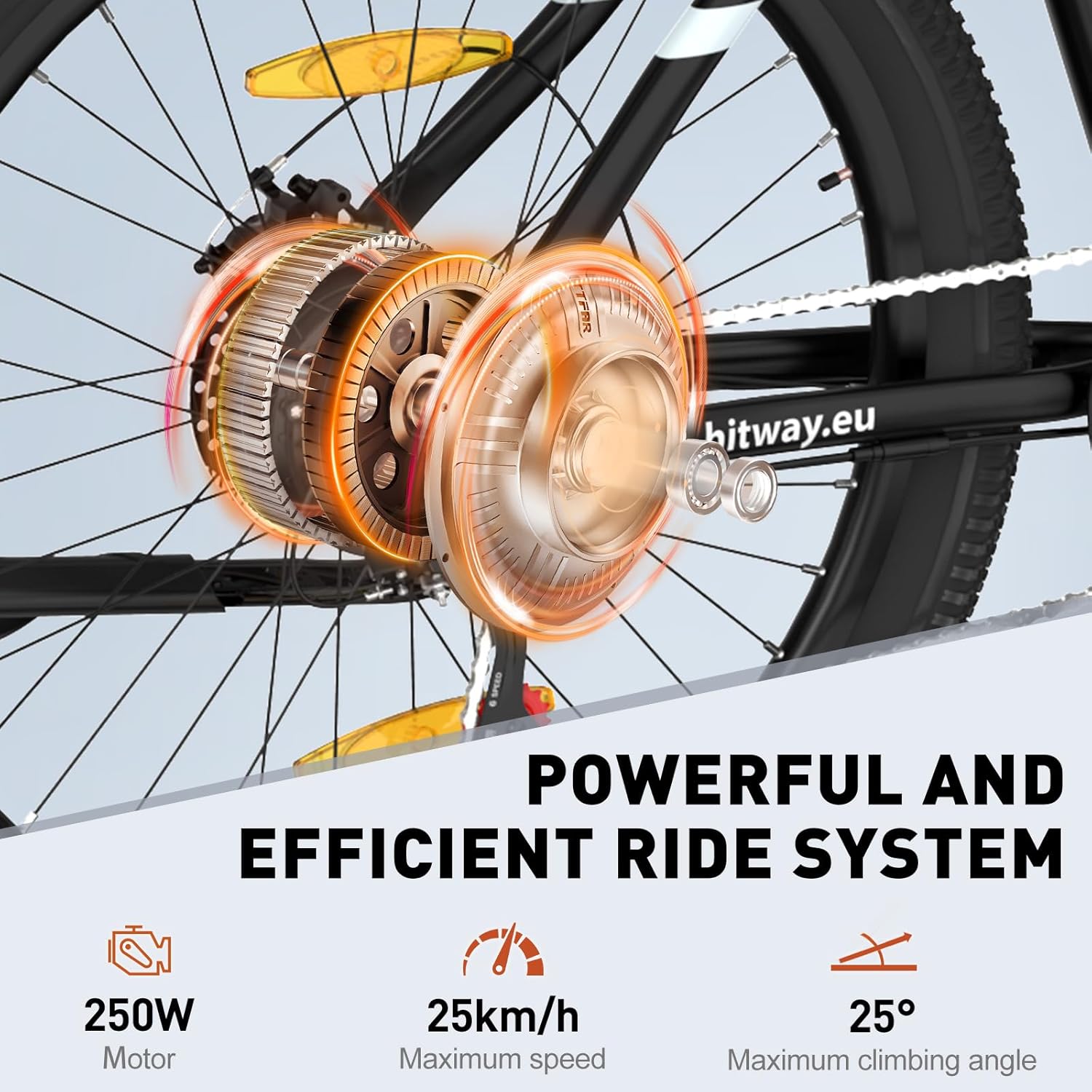 HITWAY Bici Elettrica uomo,27,5