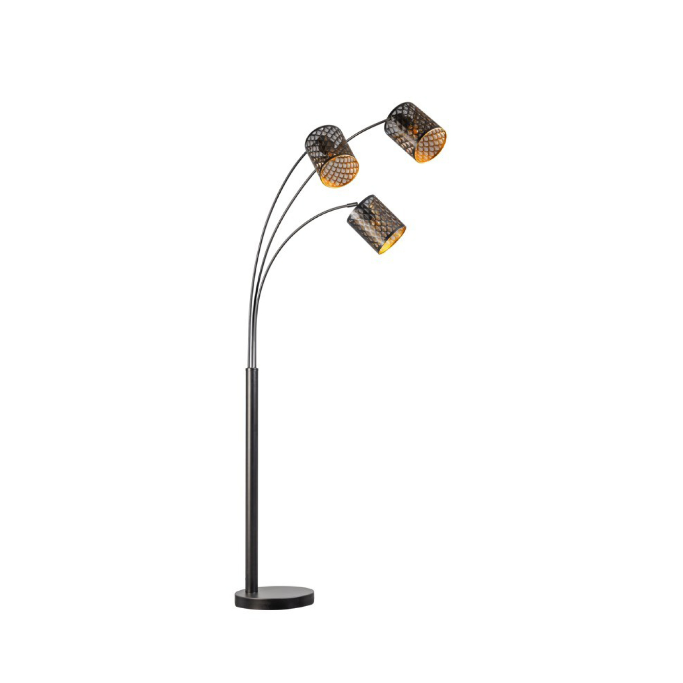 Vloerlamp Laser 3-lichts zwart