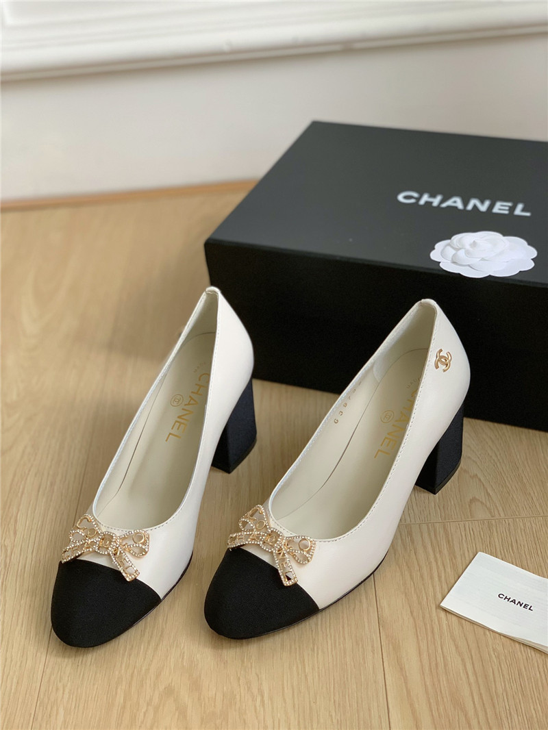 Chanel double C butterfly diamond buckle shoes - Sneaker Replica Workshop
