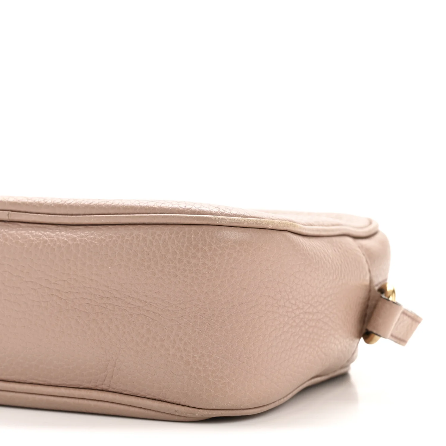 Pebbled Calfskin Small Soho Disco Bag Rose Beige - Top Club