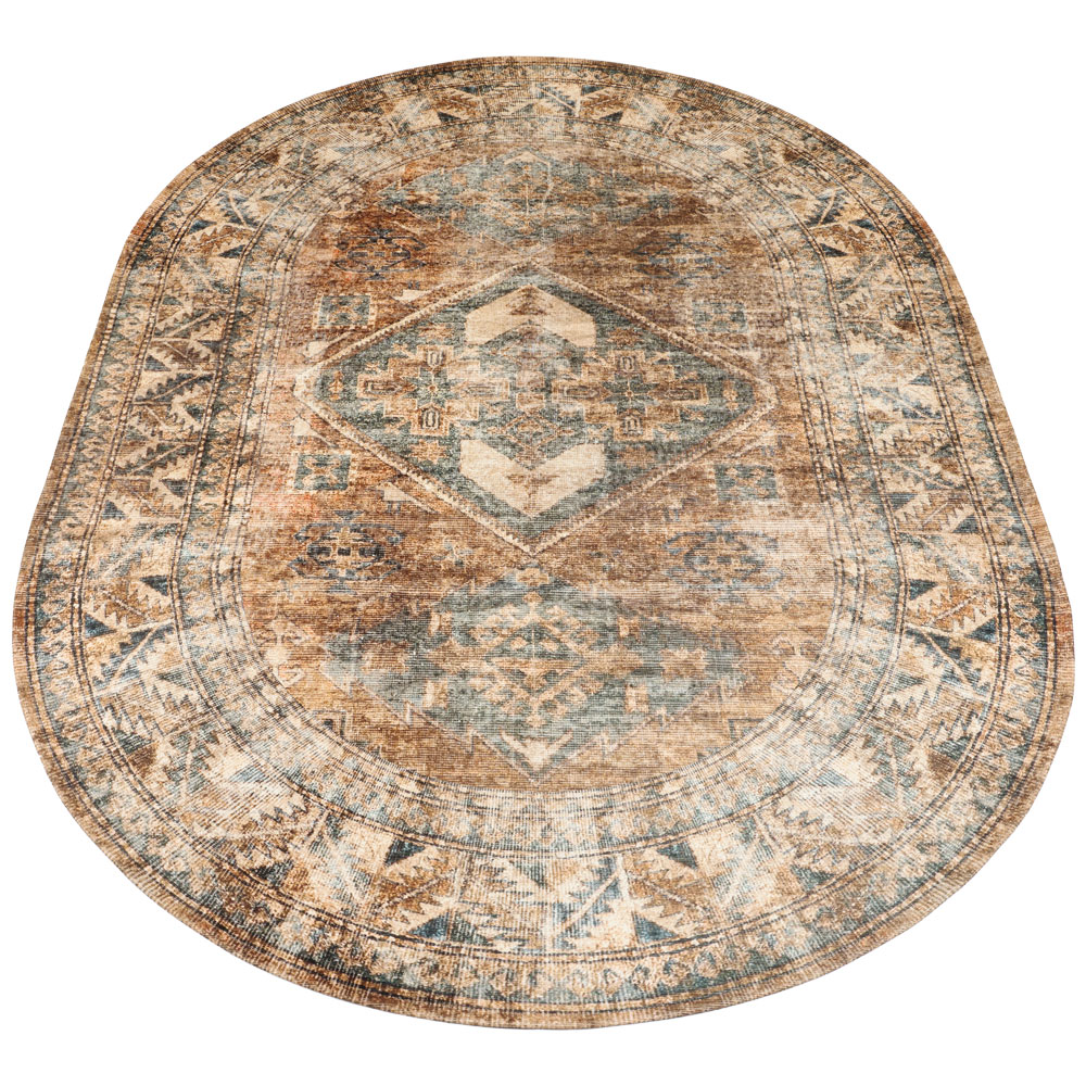 Vloerkleed Laria Blue 1– Ovaal 200 x 290 cm