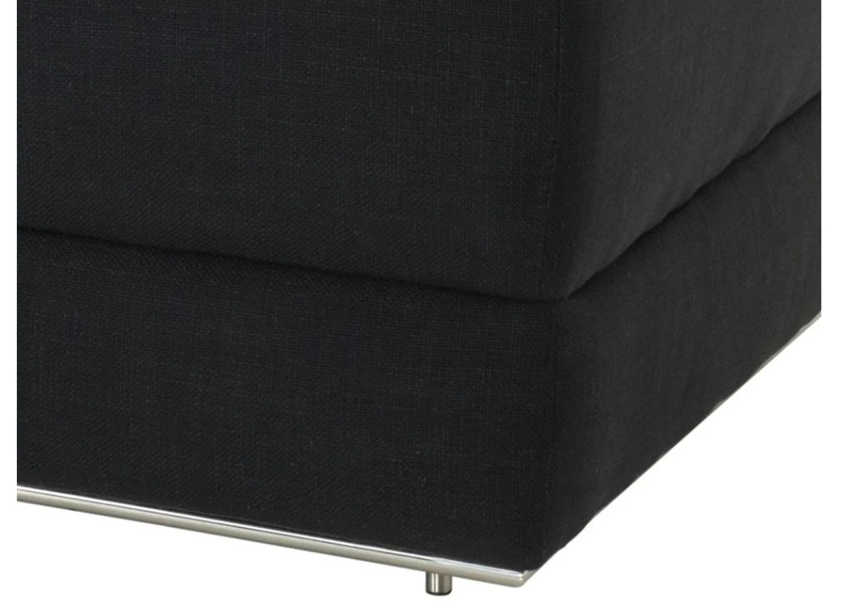 Designer sofa black left side 231 x 101 x H. 85 cm - luxury living room furniture