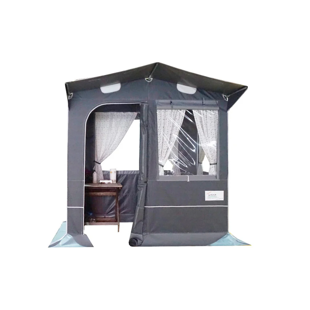 Intexca pvc kitchen tent 200 x 150 - with lids - gray