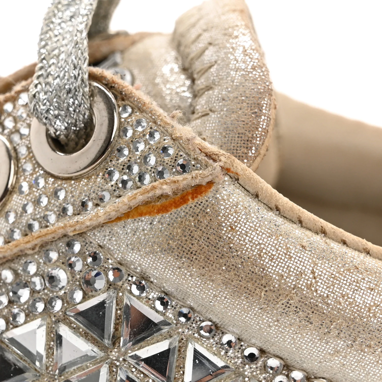 Crystal Womens Diamond F Low Top Sneaker 37 - Top Club