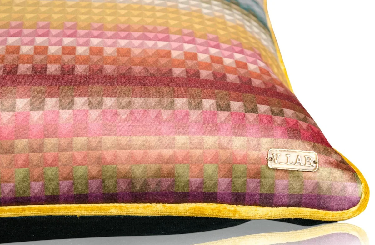 Living room decorative cushions set of 2 multicolored 60 x 40 cm - luxury collection