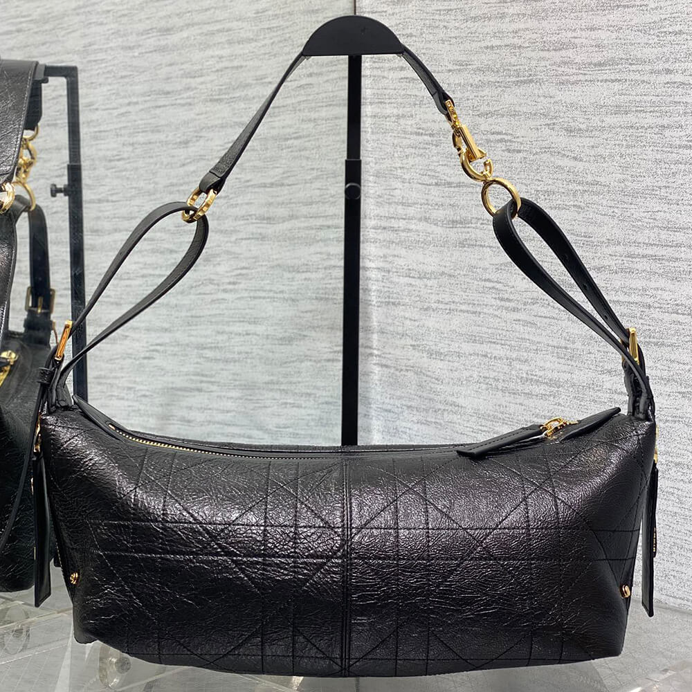 Medium D-Journey Bag in Shiny Goatskin(HIGH-END GRADE) - Top Club