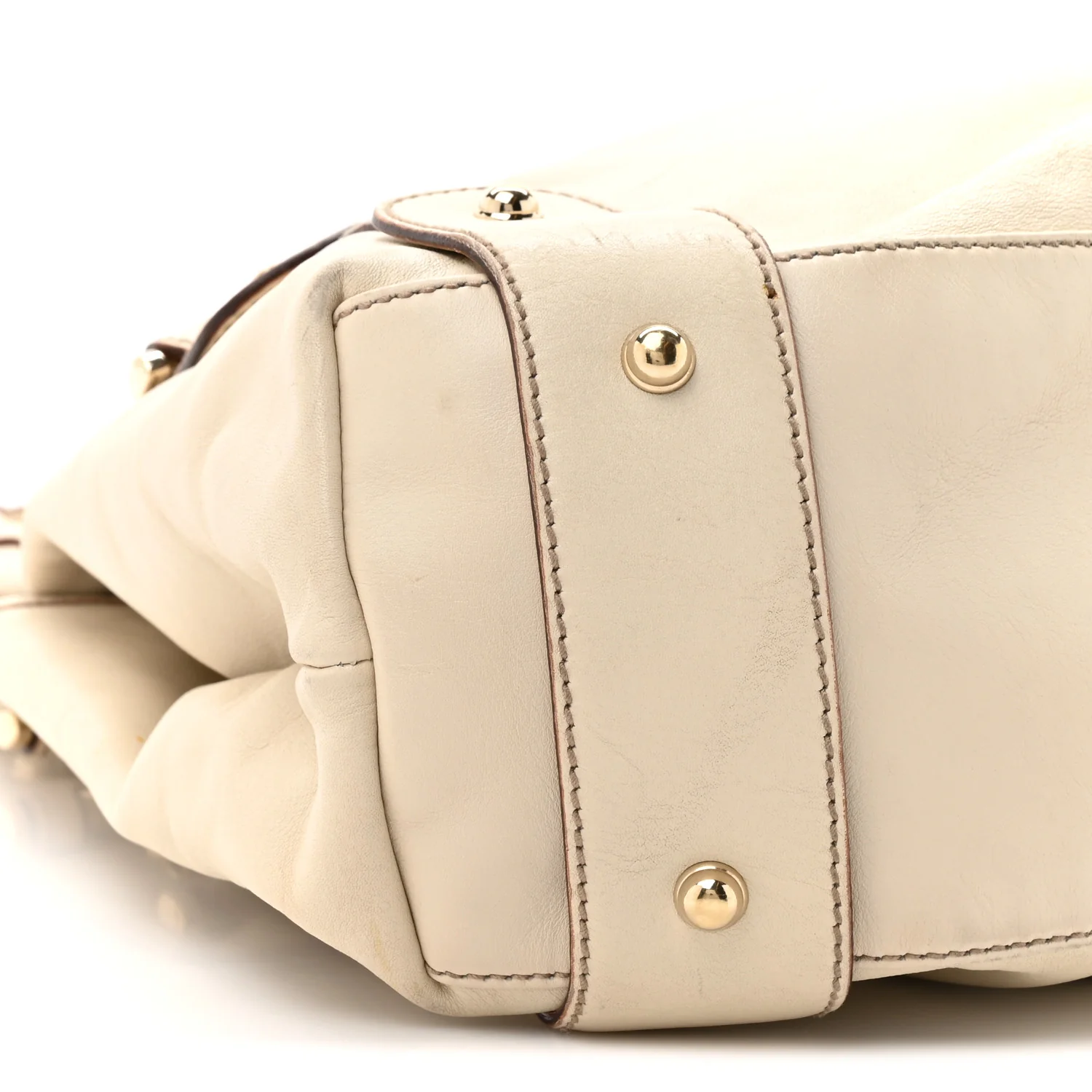 Calfskin Medium Pelham Shoulder Bag Off White - Top Club