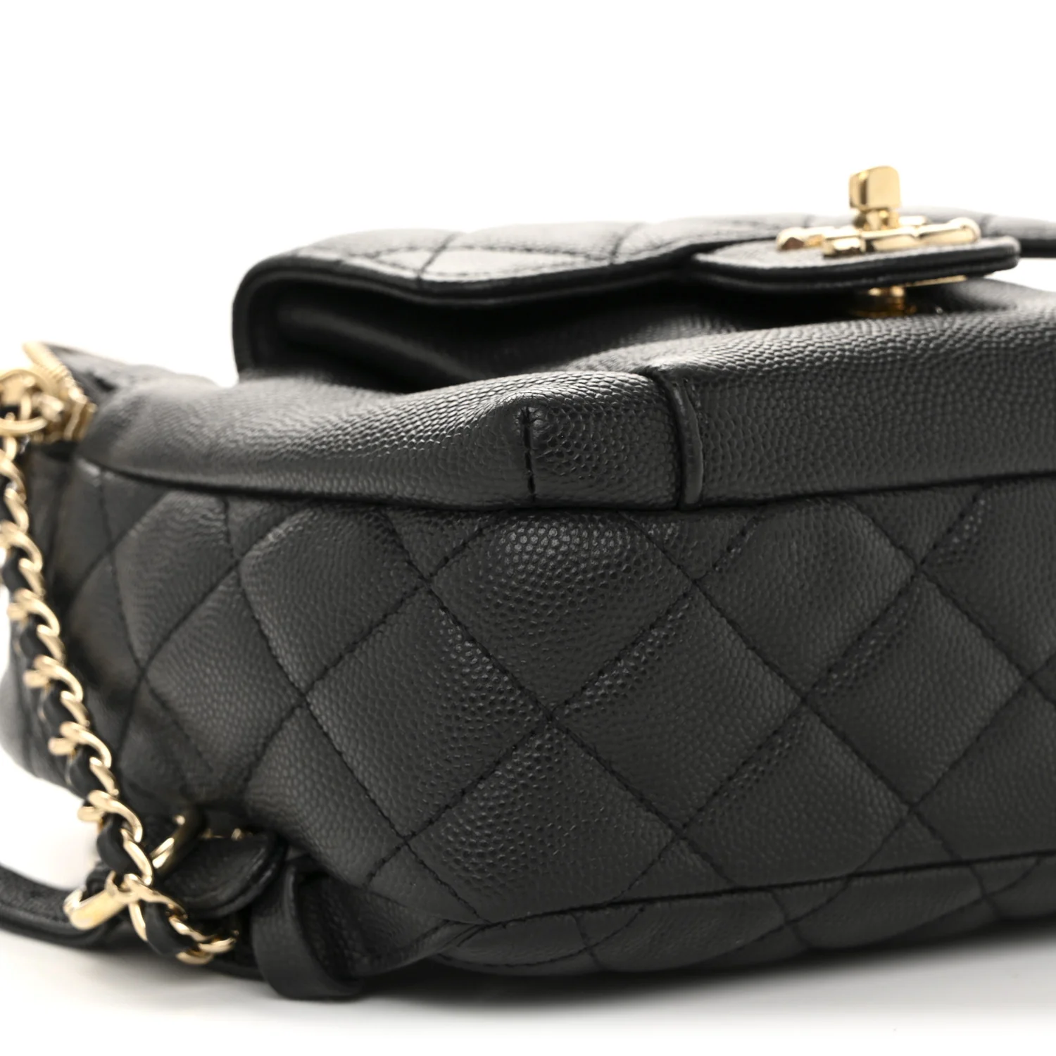 Caviar Quilted Small CC Day Backpack Black - Top Club