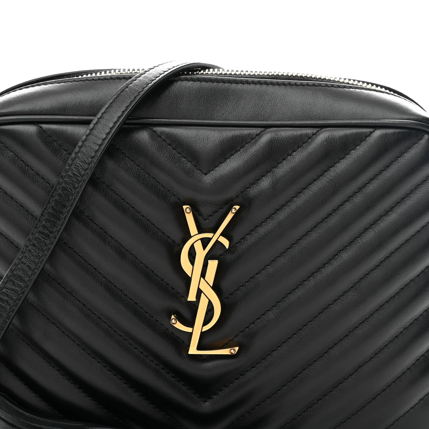 Calfskin Matelasse Monogram Lou Camera Bag Black - Top Club