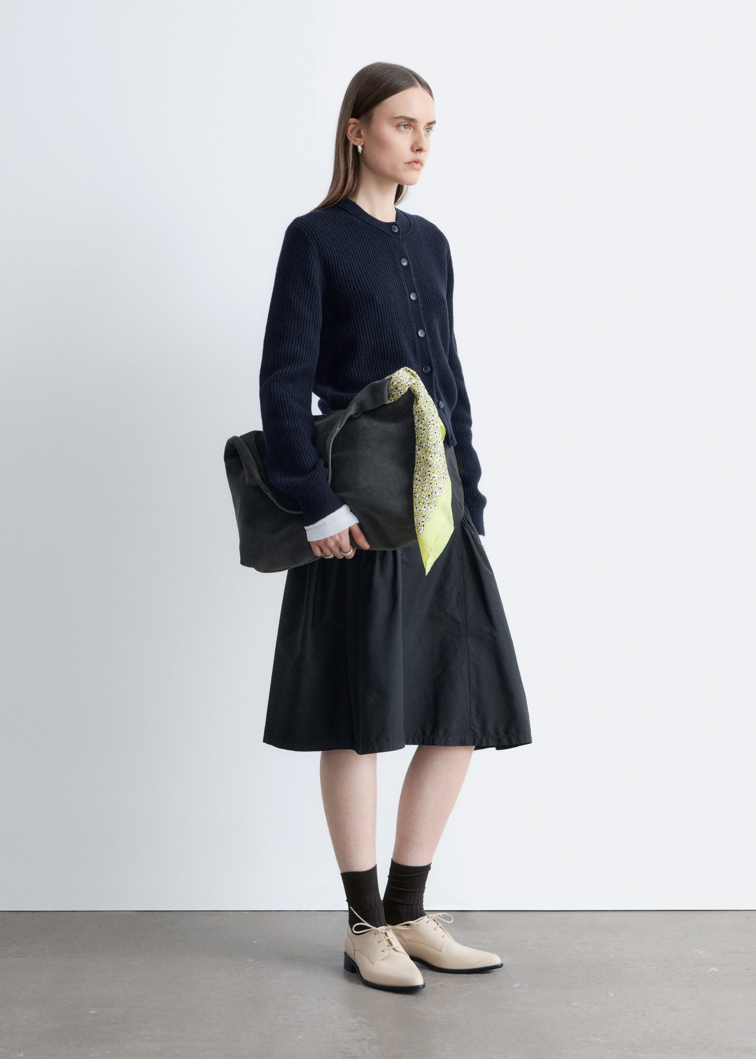 & Other Stories RIB-KNIT CARDIGAN