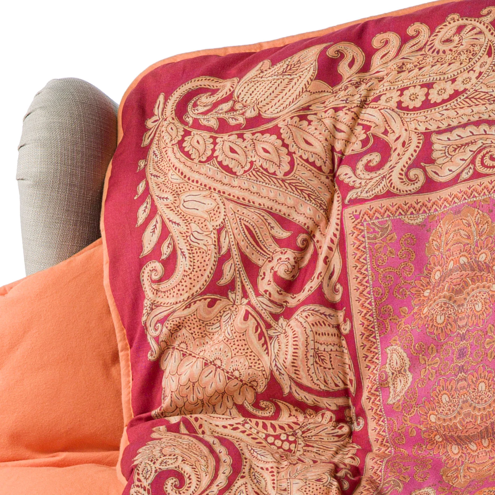 Plaid Scaldotto In Cotone Lux Cm. 130X170 Corallo Caleffi