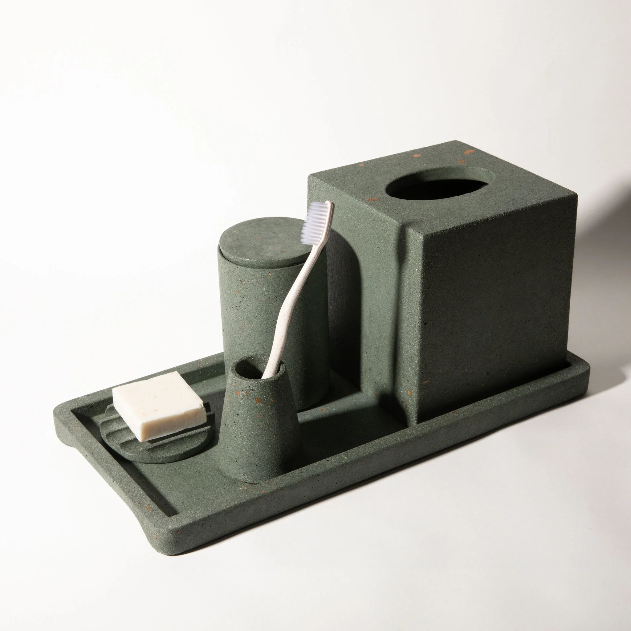 Decorative Tray | Dark Green Terrazzo