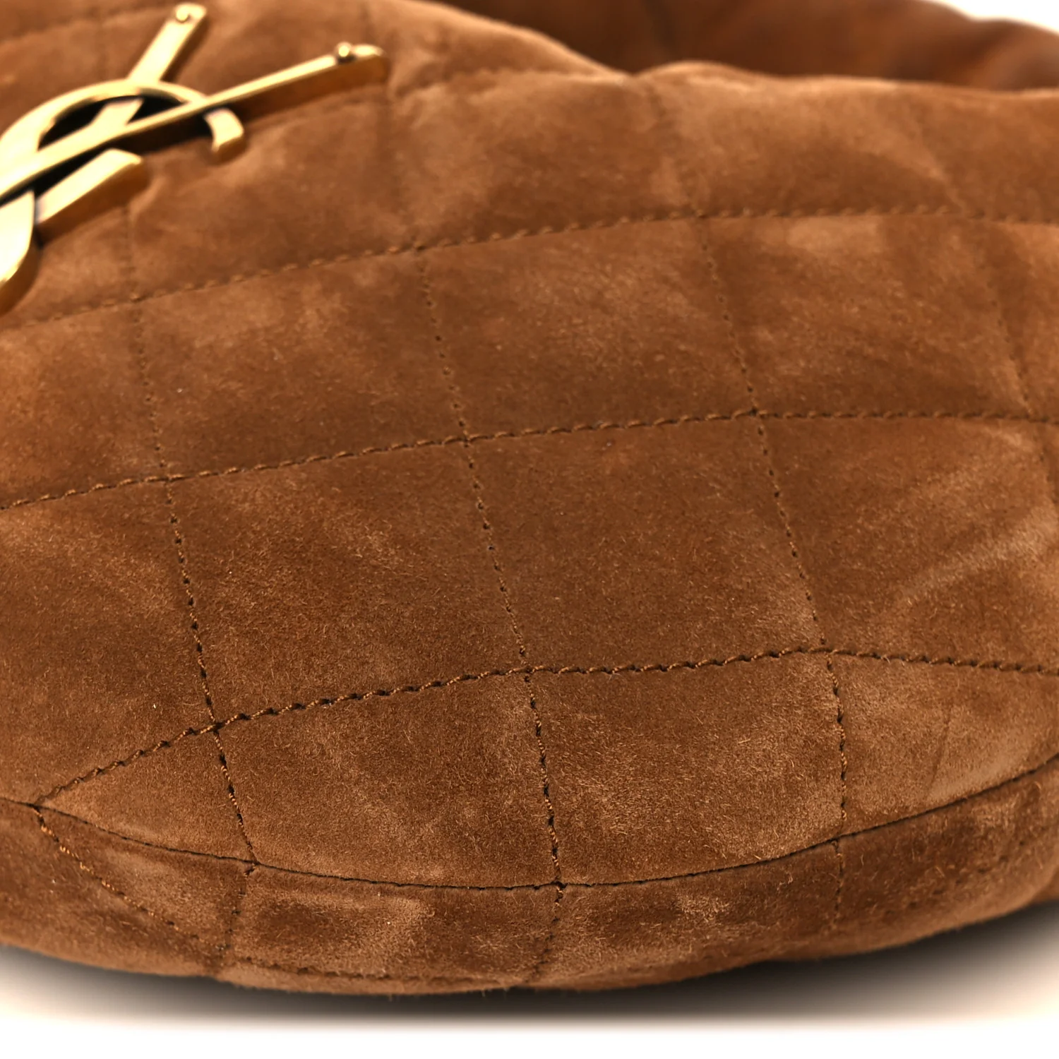Suede Quilted Icarino Bag Cognac - Top Club