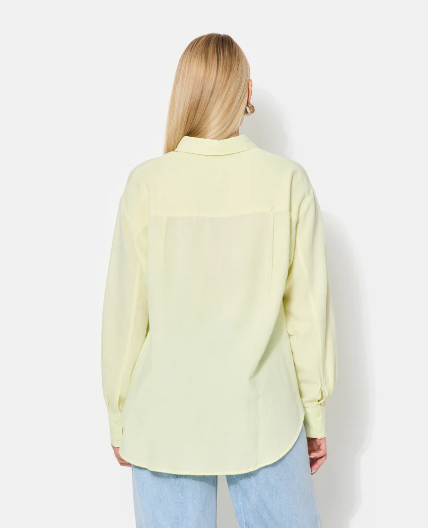 Pimkie Chemise oversize avec lin motif rayures