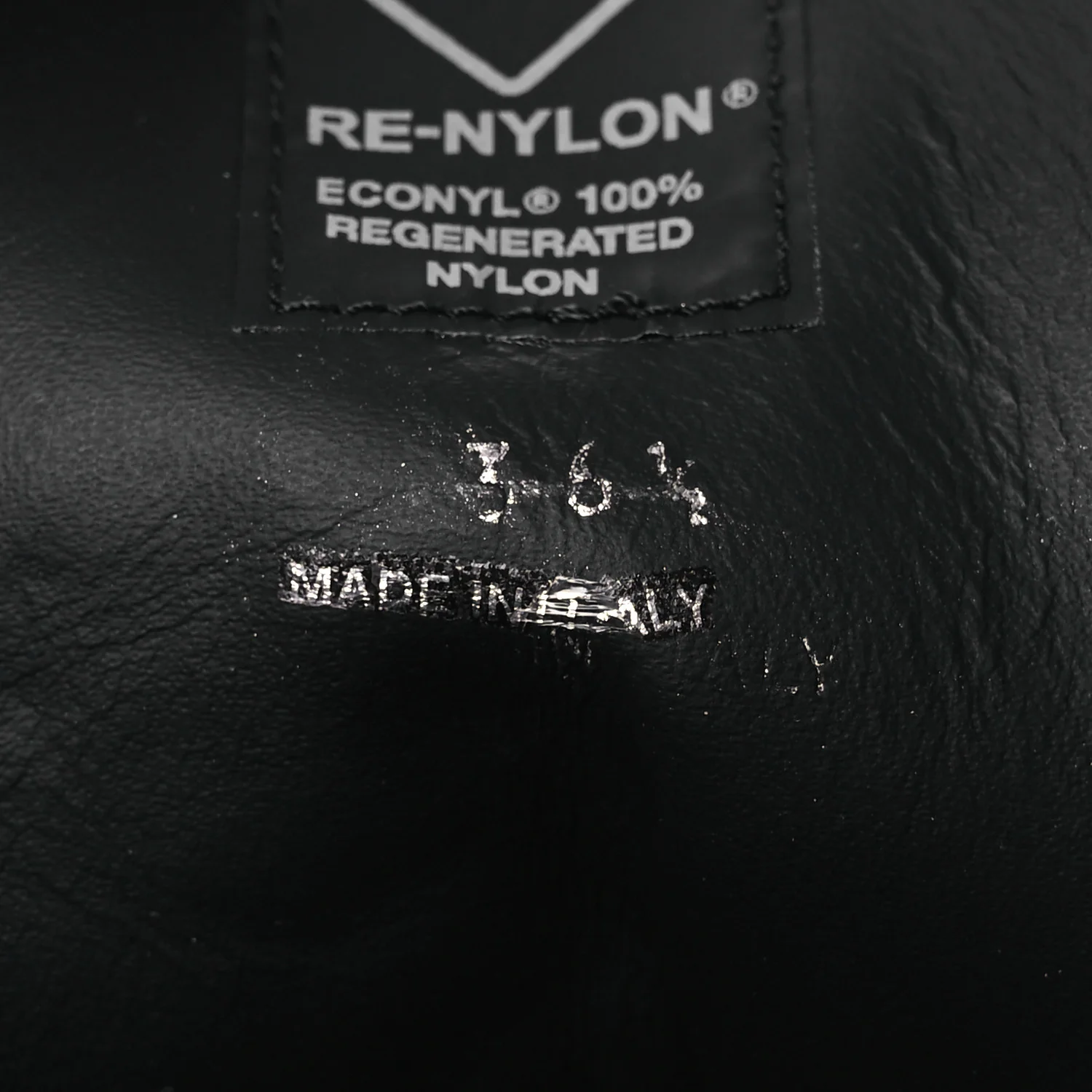Spazzolato Re-Nylon Metal Triangle Logo 110mm Ankle Boots 36.5 Black - Top Club
