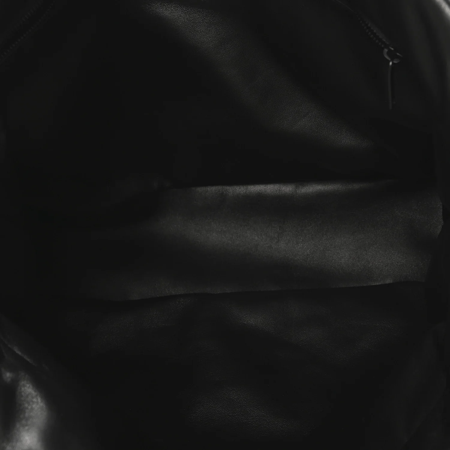 Lambskin Wide Puffer Tote Black - Top Club