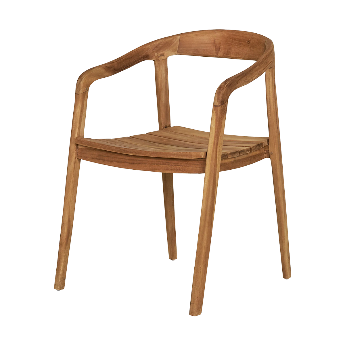 Houten tuinstoel Claudette Naturel