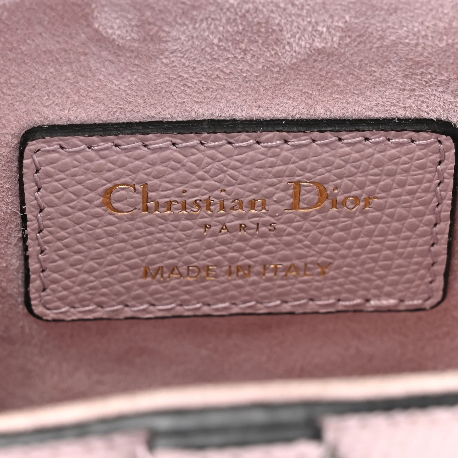 Grained Calfskin Mini Saddle Bag Light Pink - Top Club