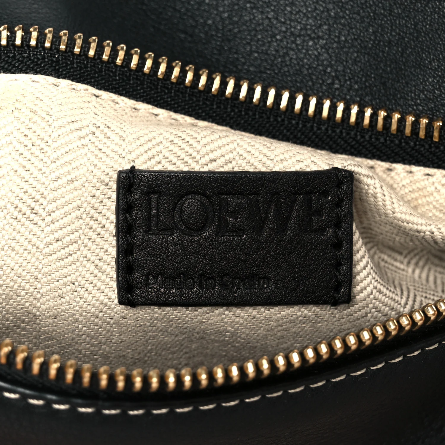 Calfskin Small Puzzle Bag Amber Light Oat Black - Top Club