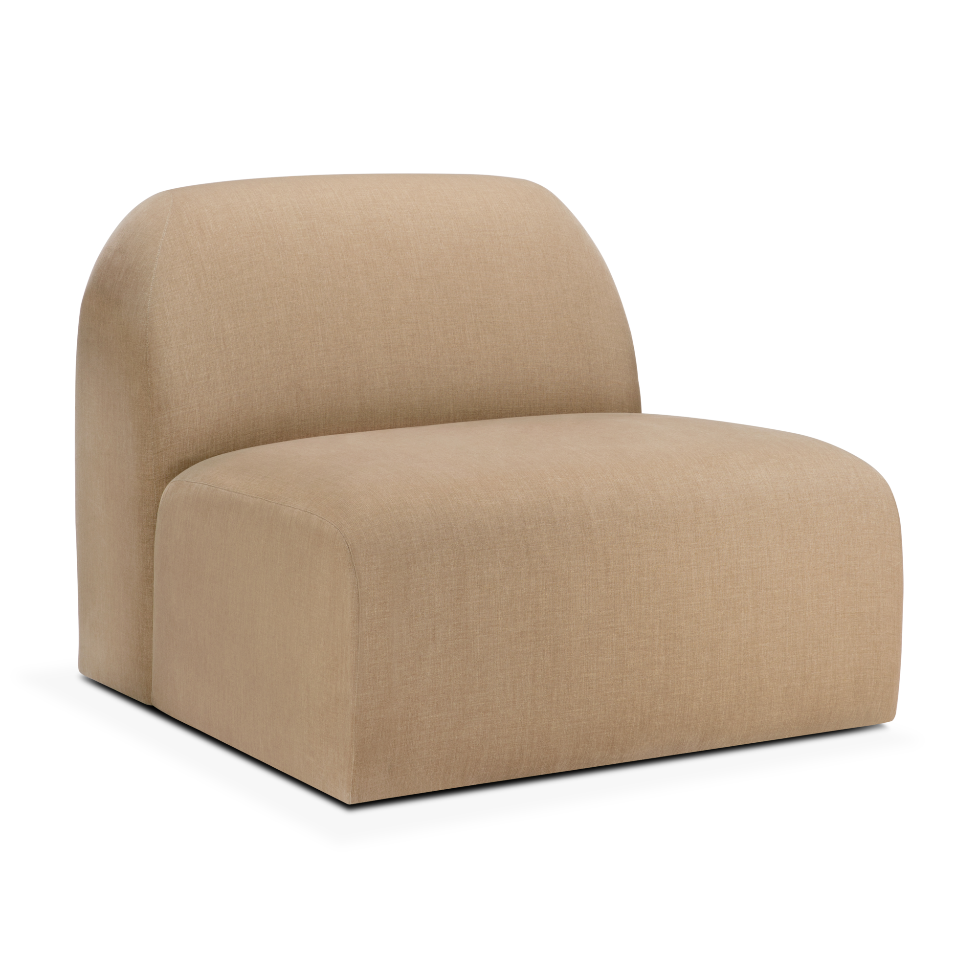 Bulky modulaire sofa - 1 seat - light sepia
