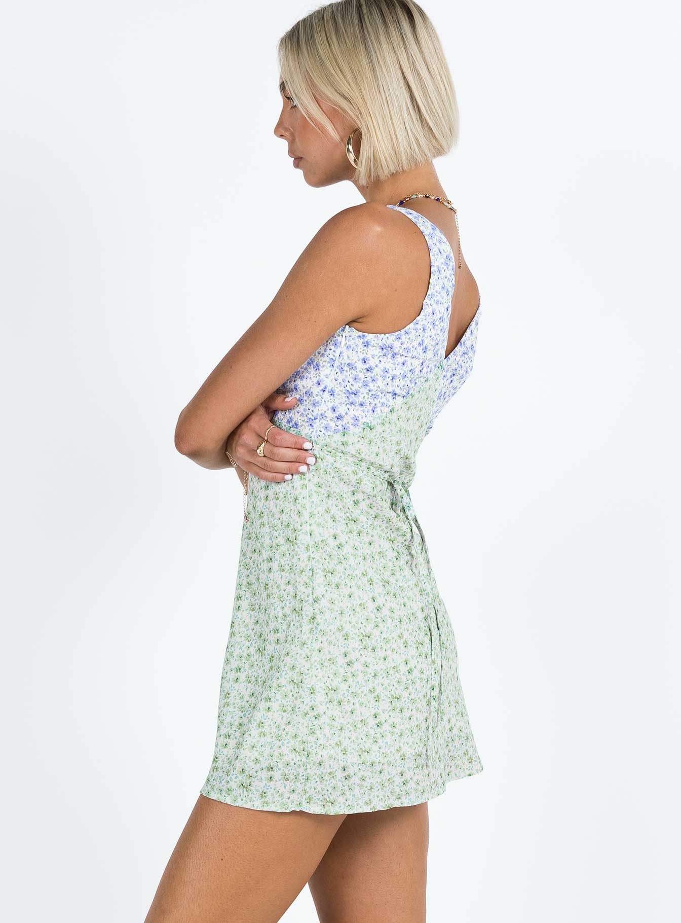 Nellie Mini Dress Two Tone Multi