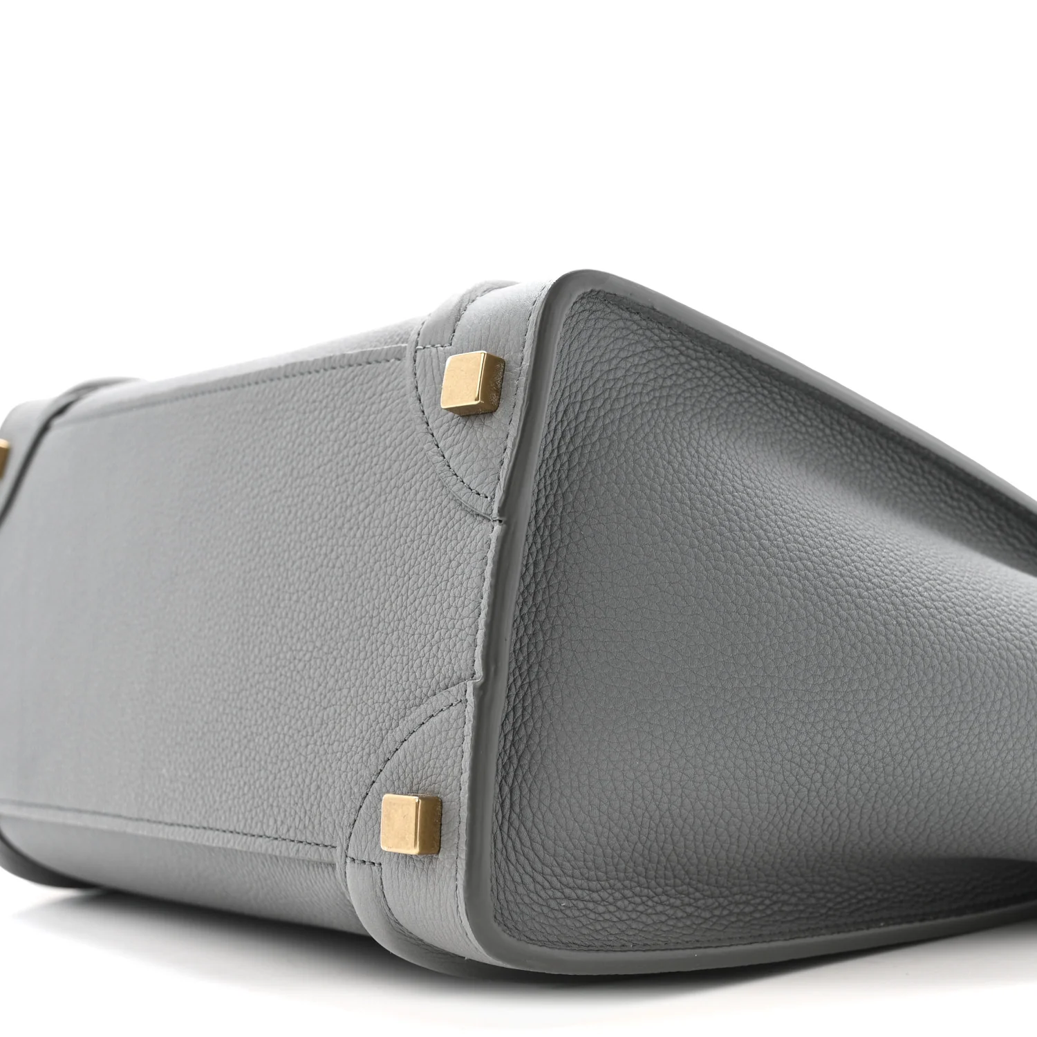 Baby Drummed Calfskin Micro Luggage Kohl - Top Club