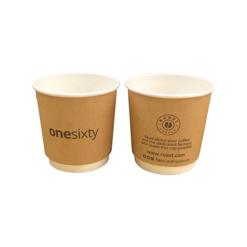 Kraft Double-Wall Cups: Coated Inner Liner, Kraft Outer Layer – Best Value Option