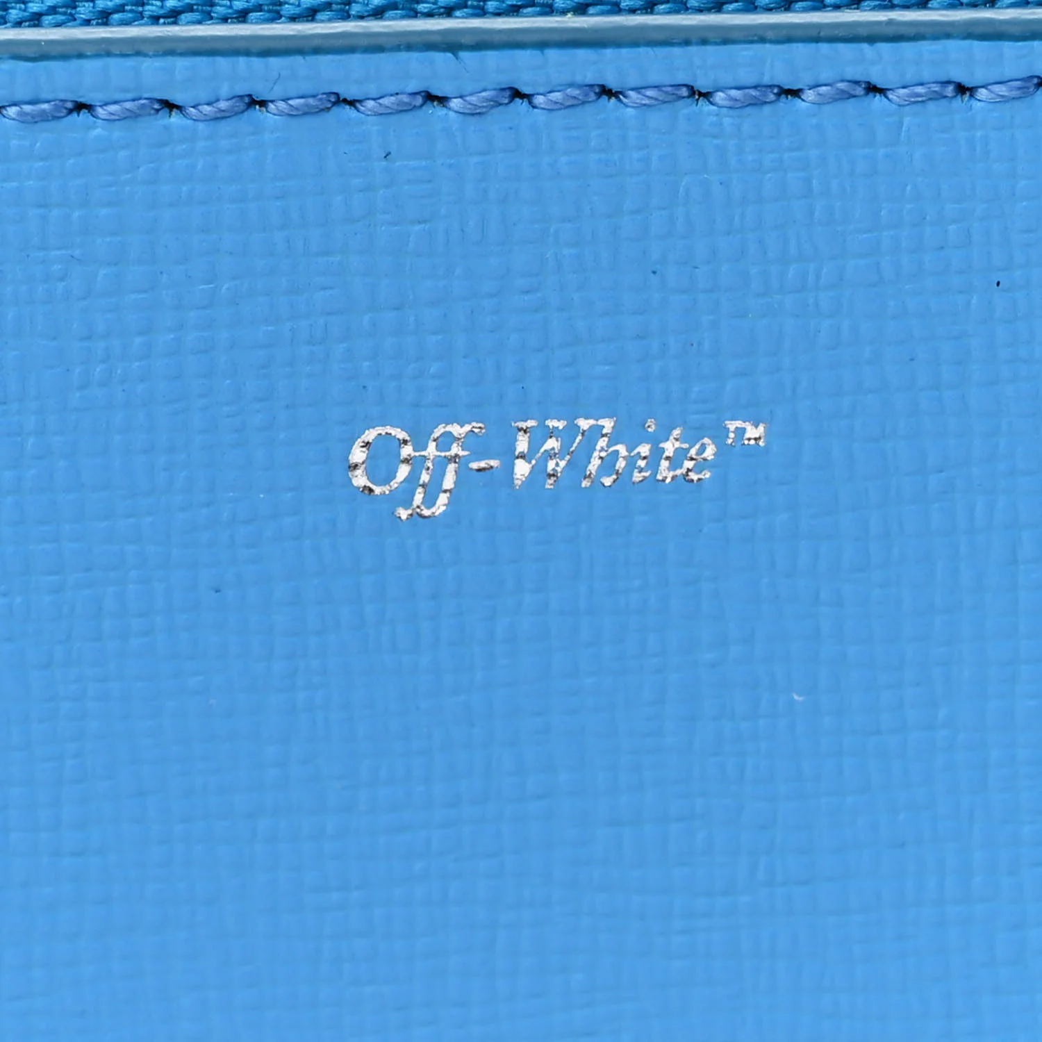 Saffiano Striped Mini Diag Binder Clip Bag Blue - Top Club