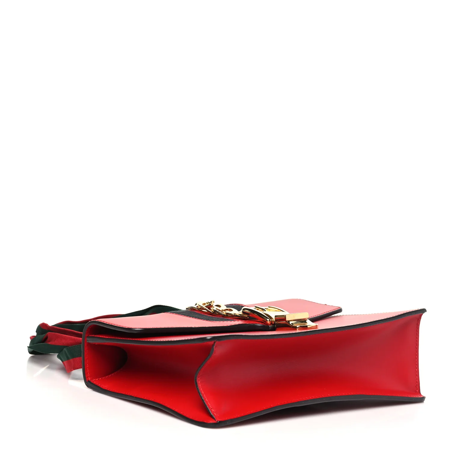 Calfskin Small Sylvie Shoulder Bag Hibiscus Red - Top Club