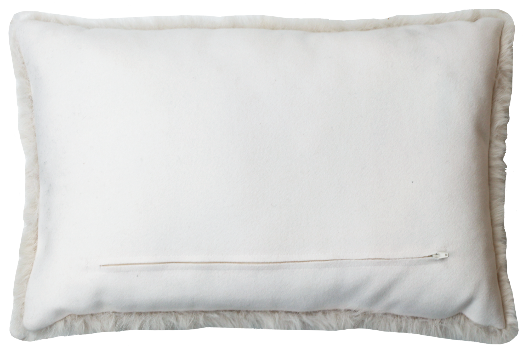 kussen bont champagne 35x58