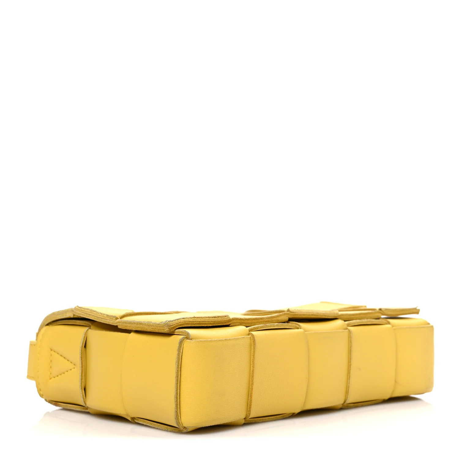 Lambskin Maxi Intrecciato Small Cassette Crossbody Bag Gold - Top Club