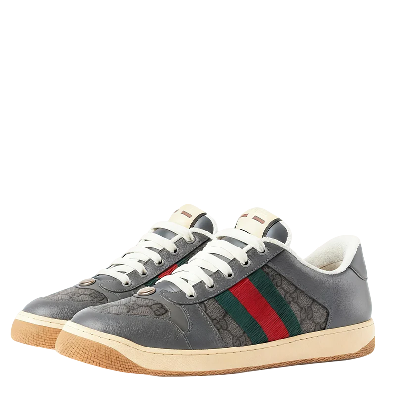 Gucci Unisex Stylish Sneakers With Signature Web And GG Pattern - Sneaker Replica Workshop