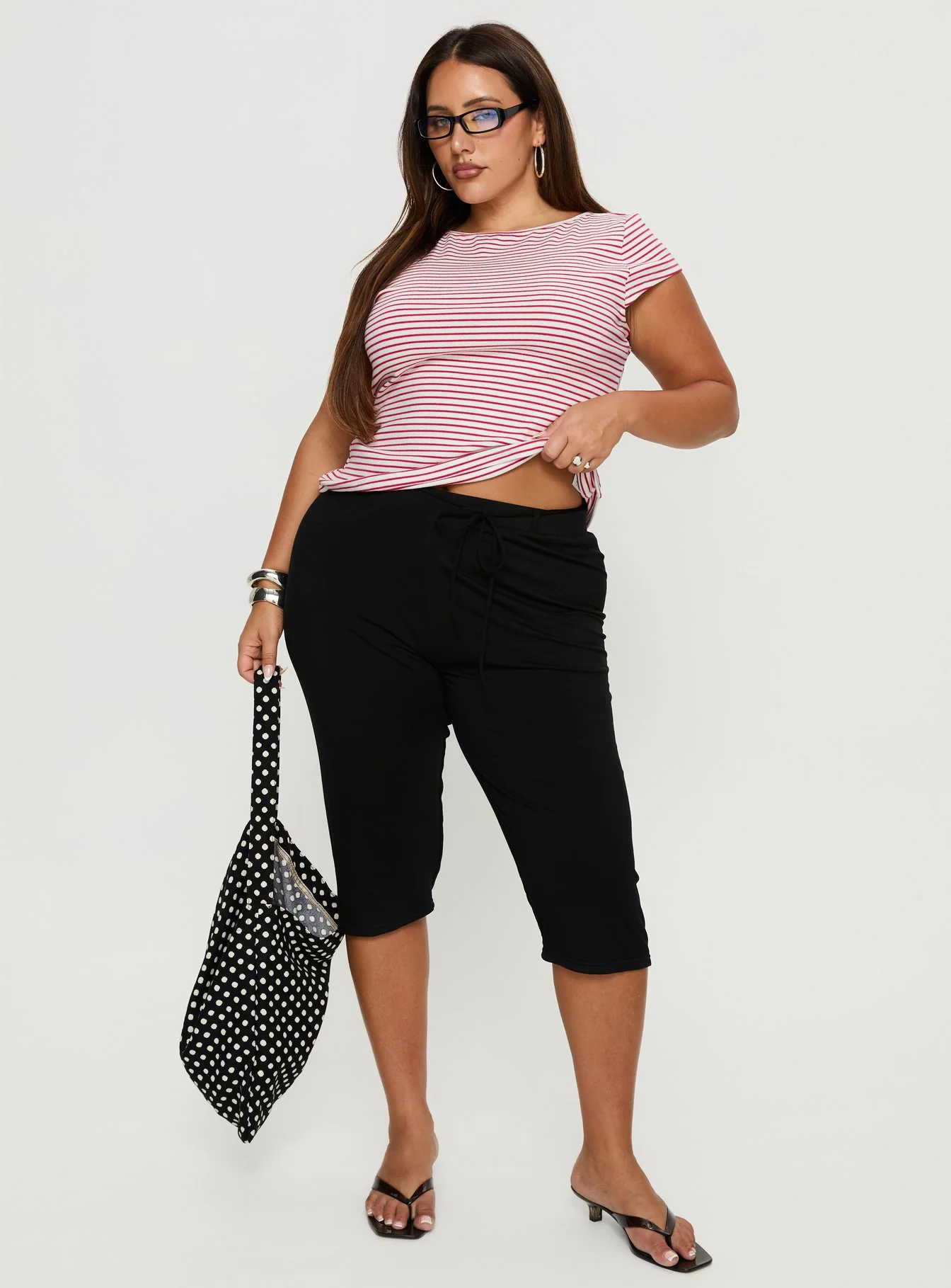 Cayte Capris Black Curve