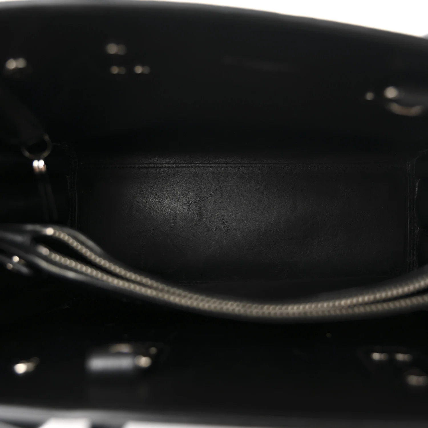 Calfskin Crocodile Embossed Baby Sac De Jour Black - Top Club