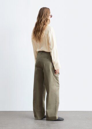 & Other Stories PLEATED COTTON TROUSERS
