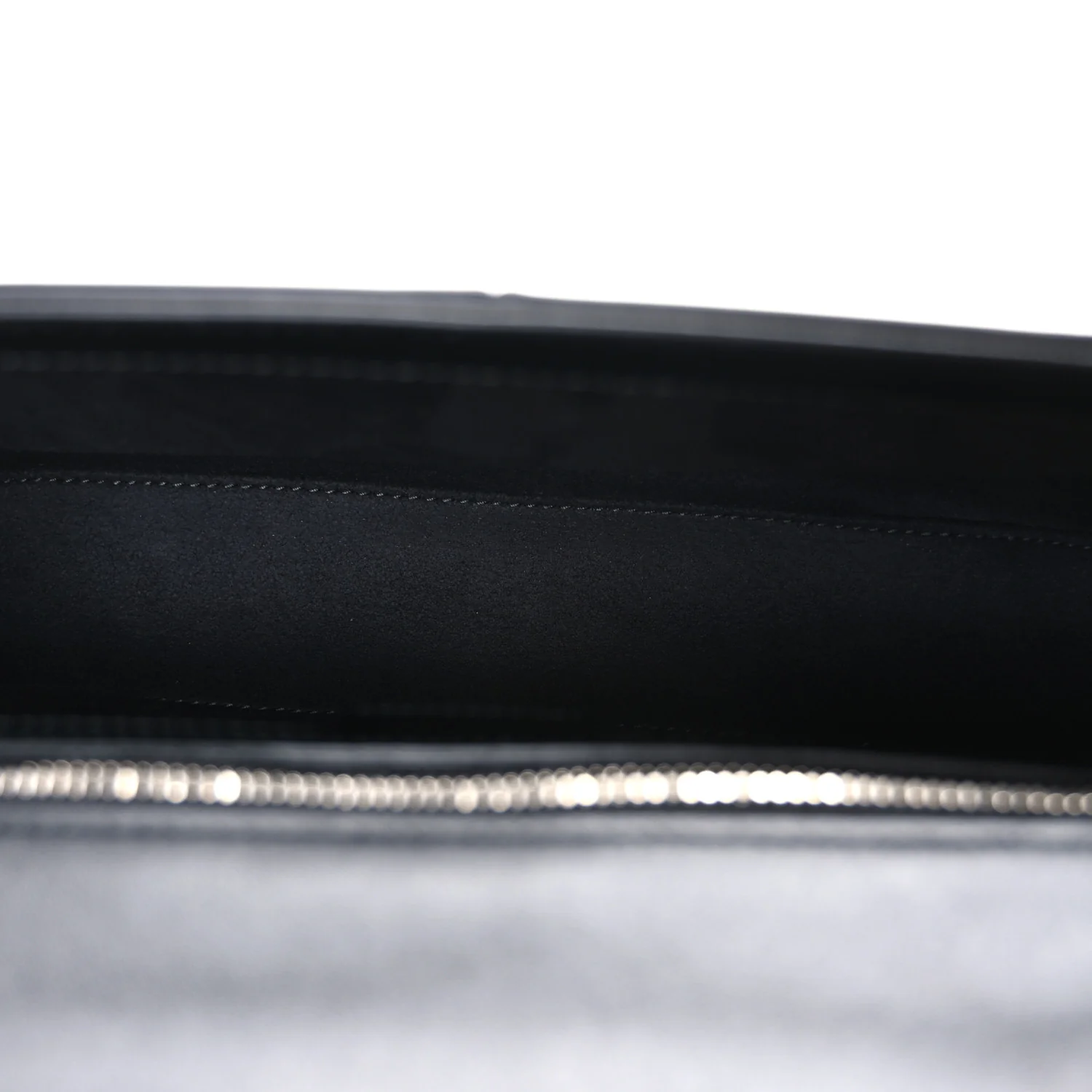 Senna Calfskin Lines Petite GG Top Handle Shoulder Bag Black Mystic White - Top Club
