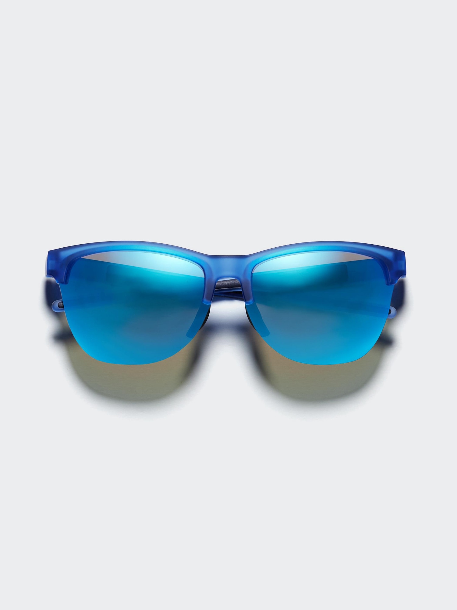 Sports Half Rim Squared Sunglasses