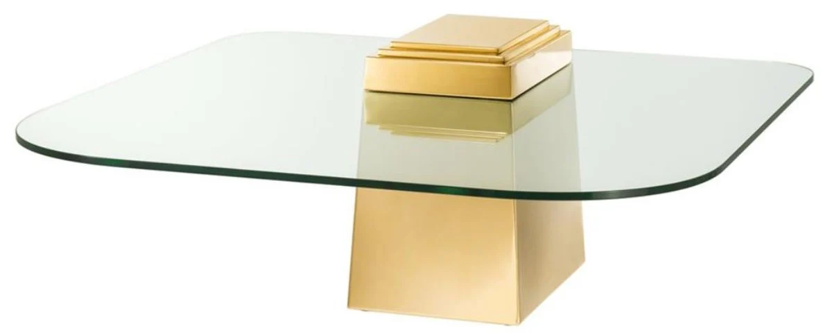 Luxury coffee table / living room table gold 105 x 105 x H. 44 cm - luxury living room furniture