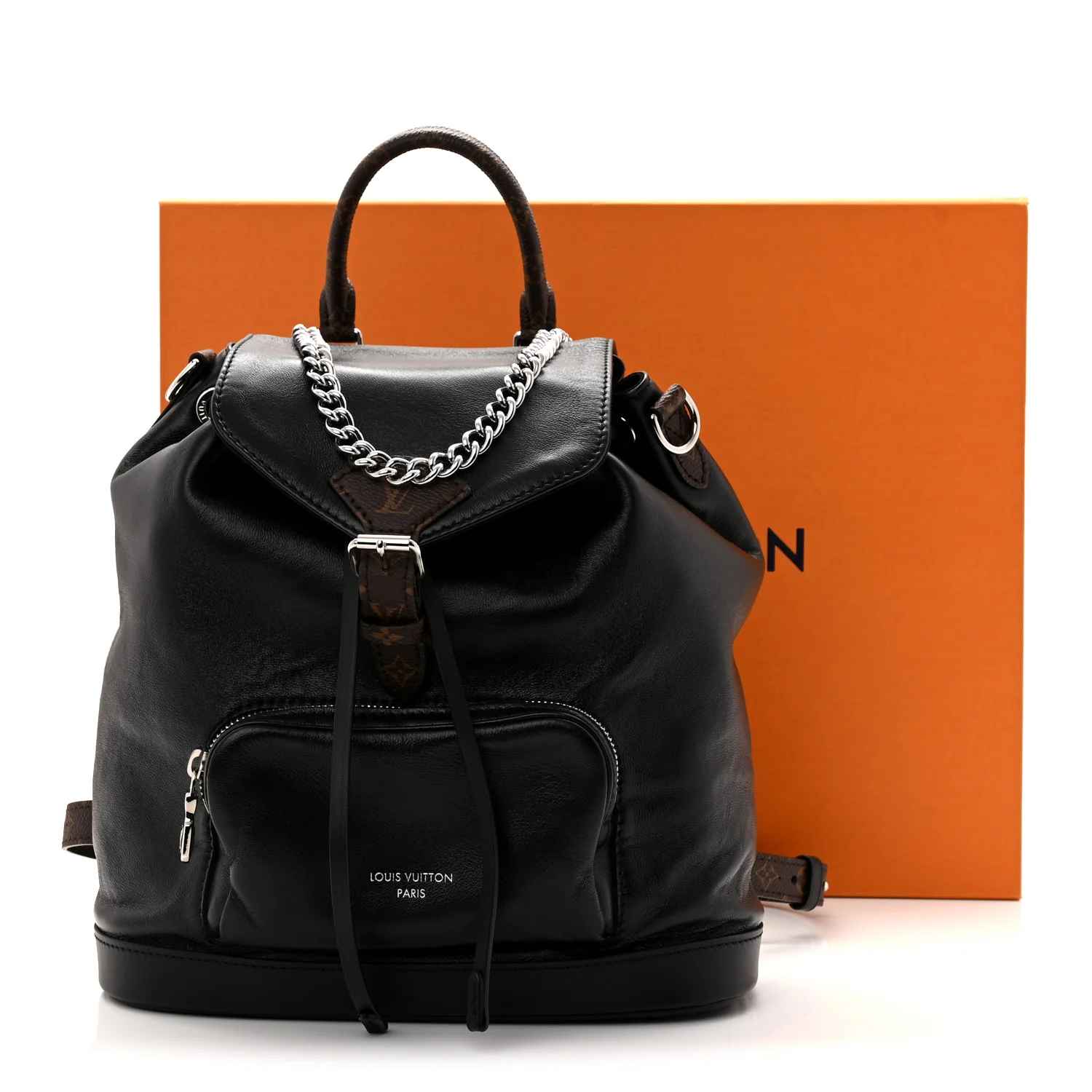 Lambskin Monogram Montsouris Vibe PM Black - Top Club