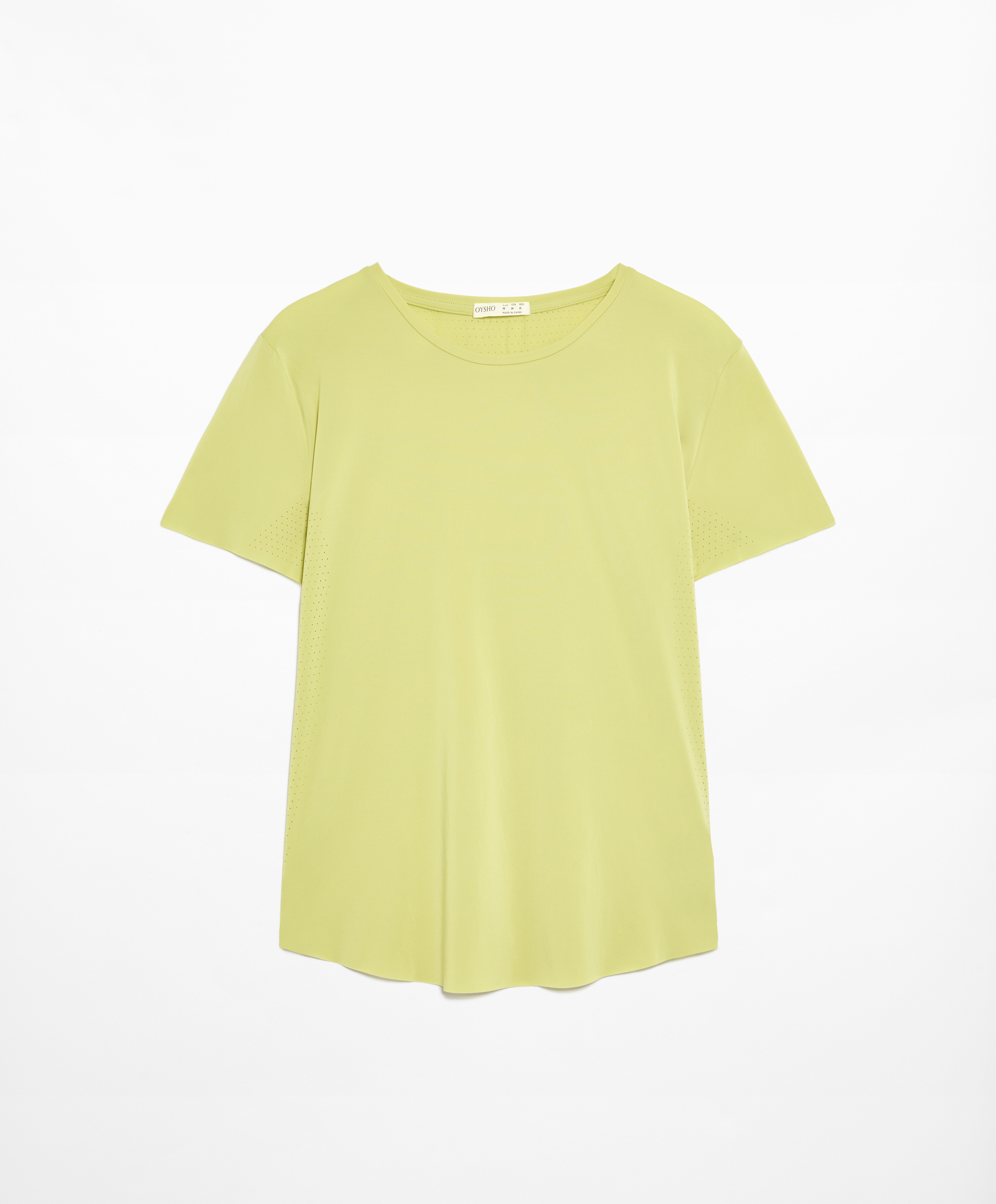 OYSHO Fitted short-sleeved technical T-shirt