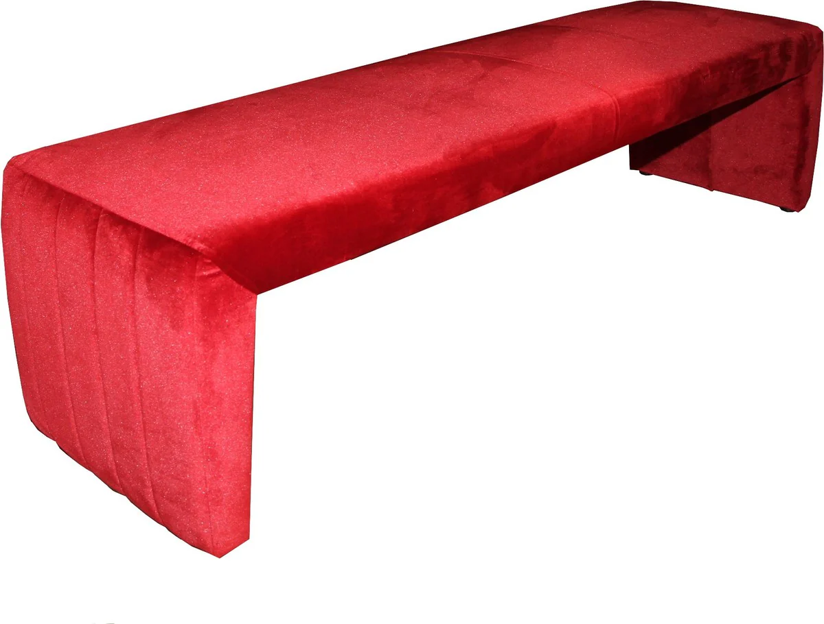 Luxury bench in Bordeaux red 181 x 50 x H. 48 cm - Luxury bench