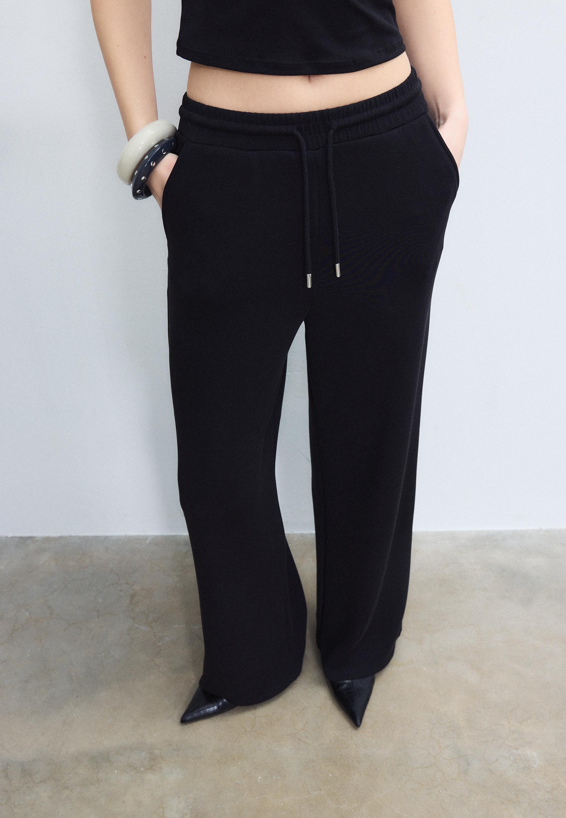 SOFT-TOUCH PALAZZO JOGGER TROUSERS