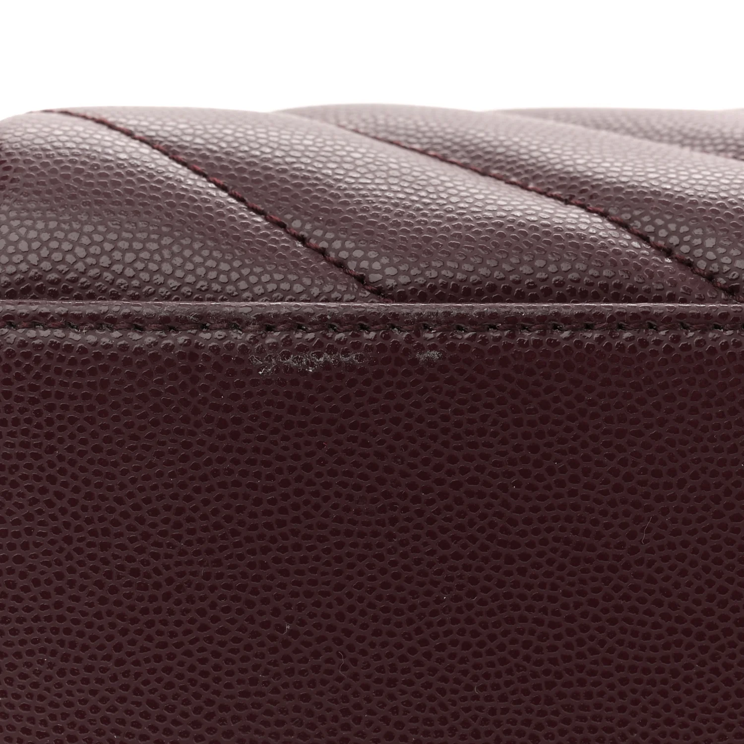 Grain de Poudre Matelasse Chevron Medium Tribeca Shopping Bag Rouge Legion - Top Club